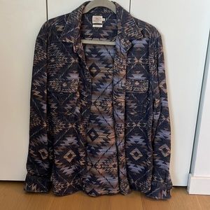 Faherty Print Flannel/Shacket size Large